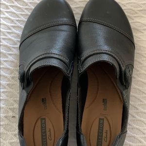A pair of like new condition Clark shoes